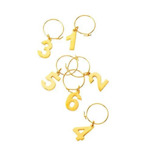 TRUE GOLD PLATED WINE CHARMS