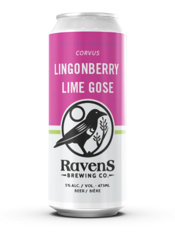 RAVENS CORVUS LINGONBERRY LIME GOSE 473ML 4PK CAN @ Kelowna [1012345]