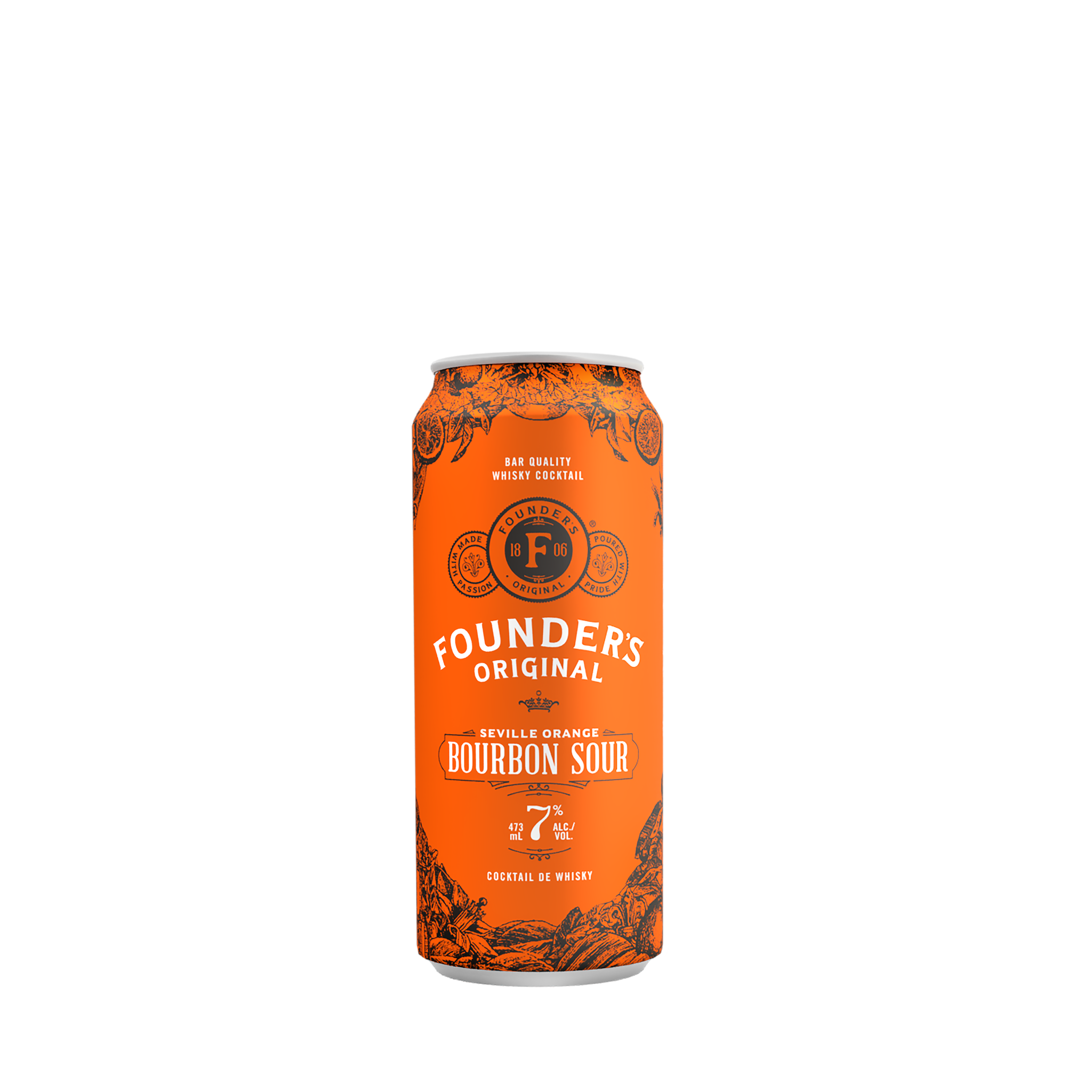 FOUNDERS ORIGINAL SEVILLE ORANGE BOURBON SOUR 473ML CAN