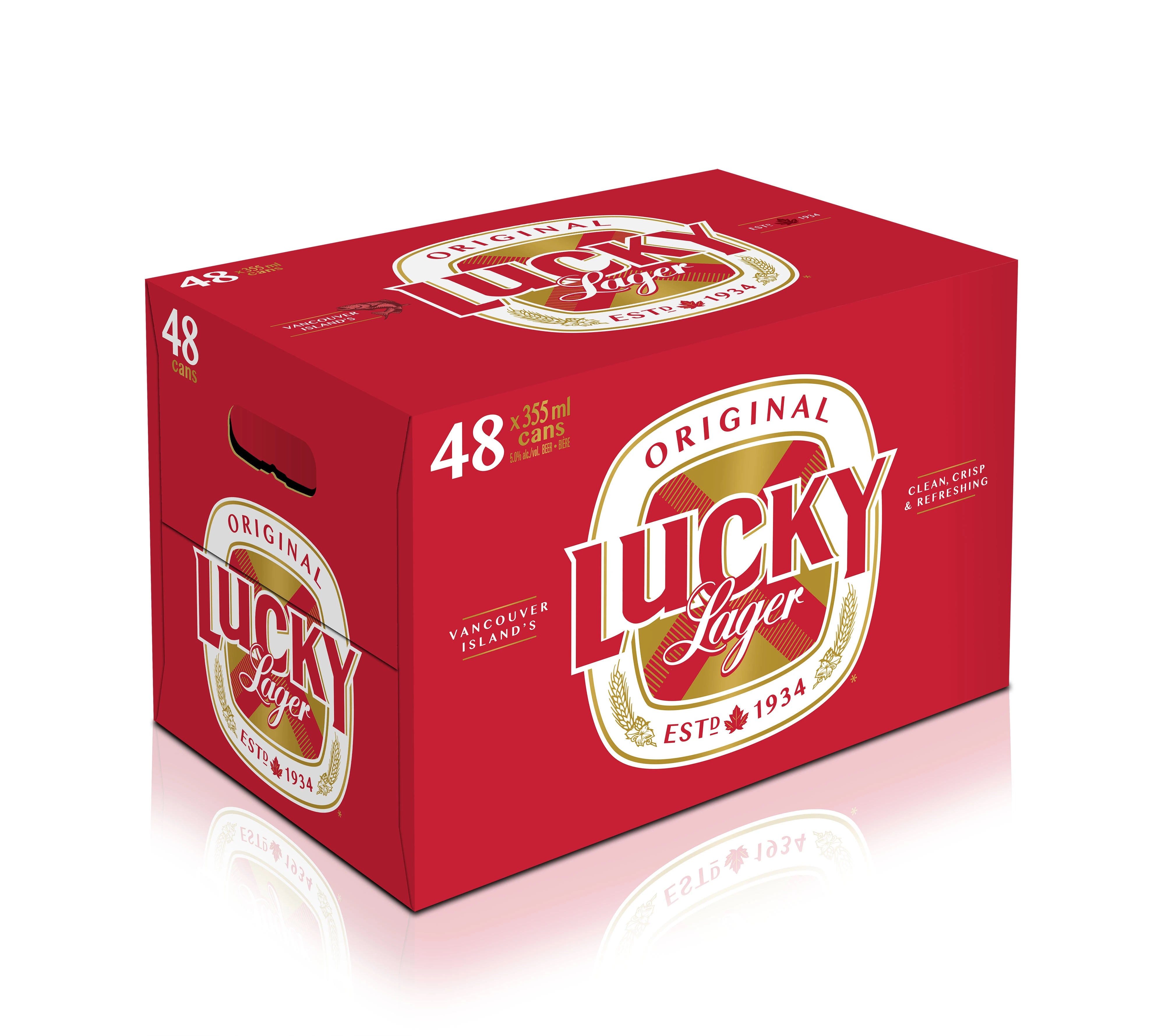 LUCKY LAGER 355ML 48PK CAN