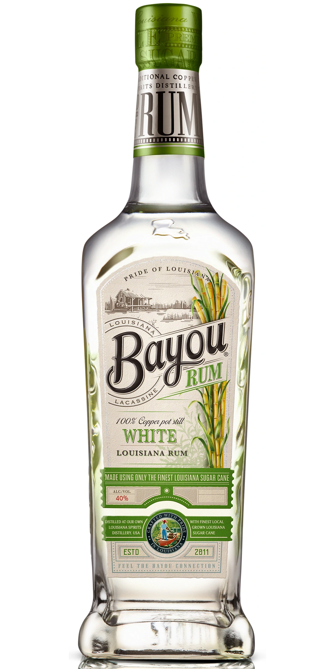 BAYOU WHITE RUM 750ML