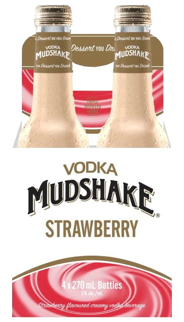 VODKA MUDSHAKE STRAWBERRY 275ML 4PK BT