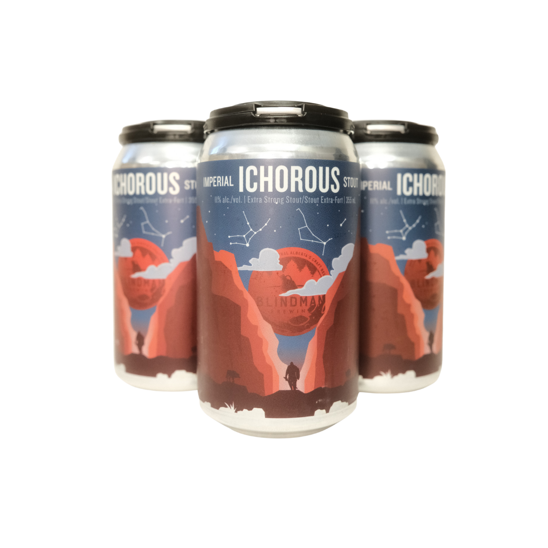 BLINDMAN ICHOROUS IMPERIAL STOUT 355ML 4PK CAN