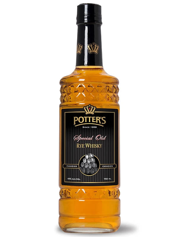 POTTERS SPECIAL OLD CANADIAN RYE WHISKY 750ML