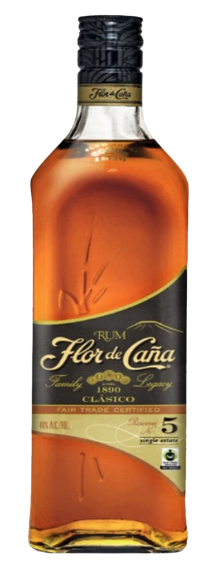 FLOR DE CANA BLACK 5YR RUM 375ML