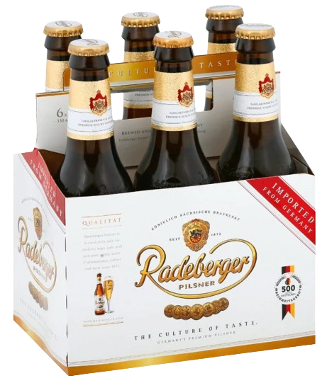 RADEBERGER PILSNER 330ML 6PK BT