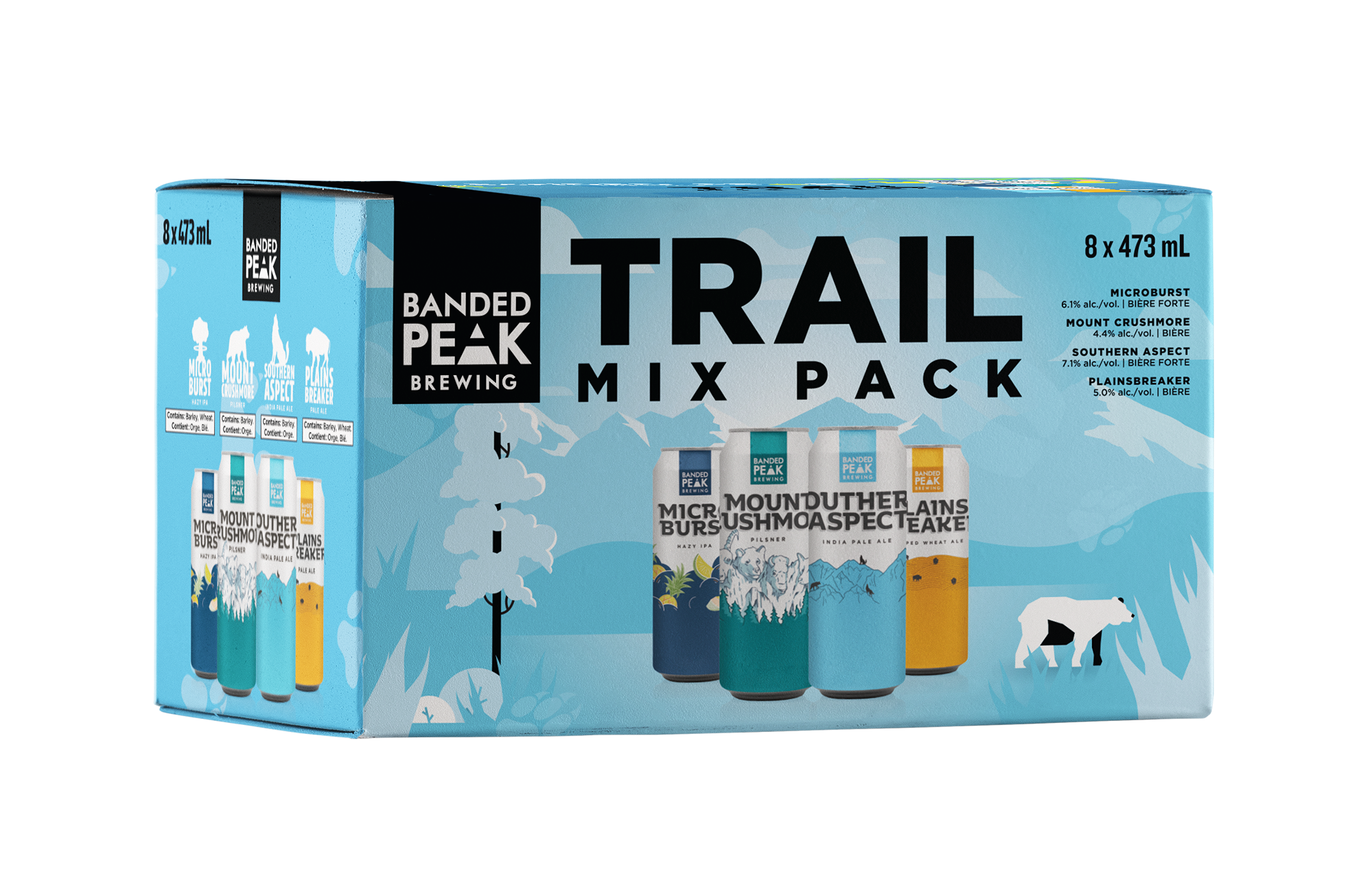 BANDED PEAK TRAIL MIX PACK 473ML 8PK CAN @ Kelowna [1017189]