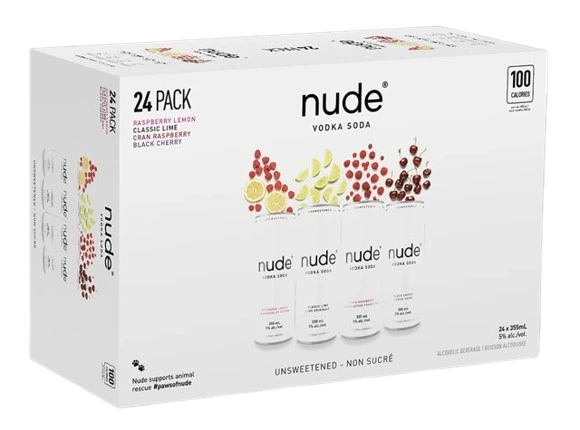 NUDE VODKA SODA MIXER 355ML 24PK CAN