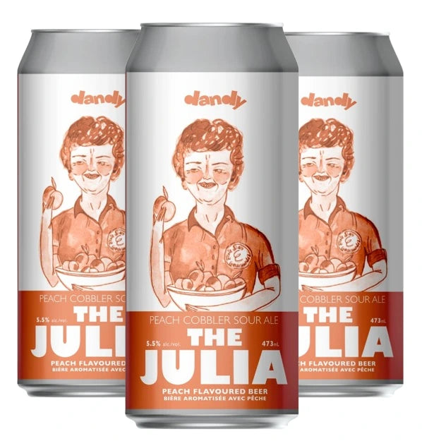 DANDY JULIA PEACH COBBLER SOUR 473ML 4PK CAN