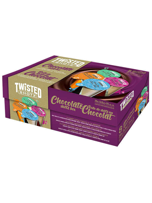 TWISTED SHOTZ CHOCOLATE BOX LIQUEUR 30ML 8PK @ Kelowna [1017654]