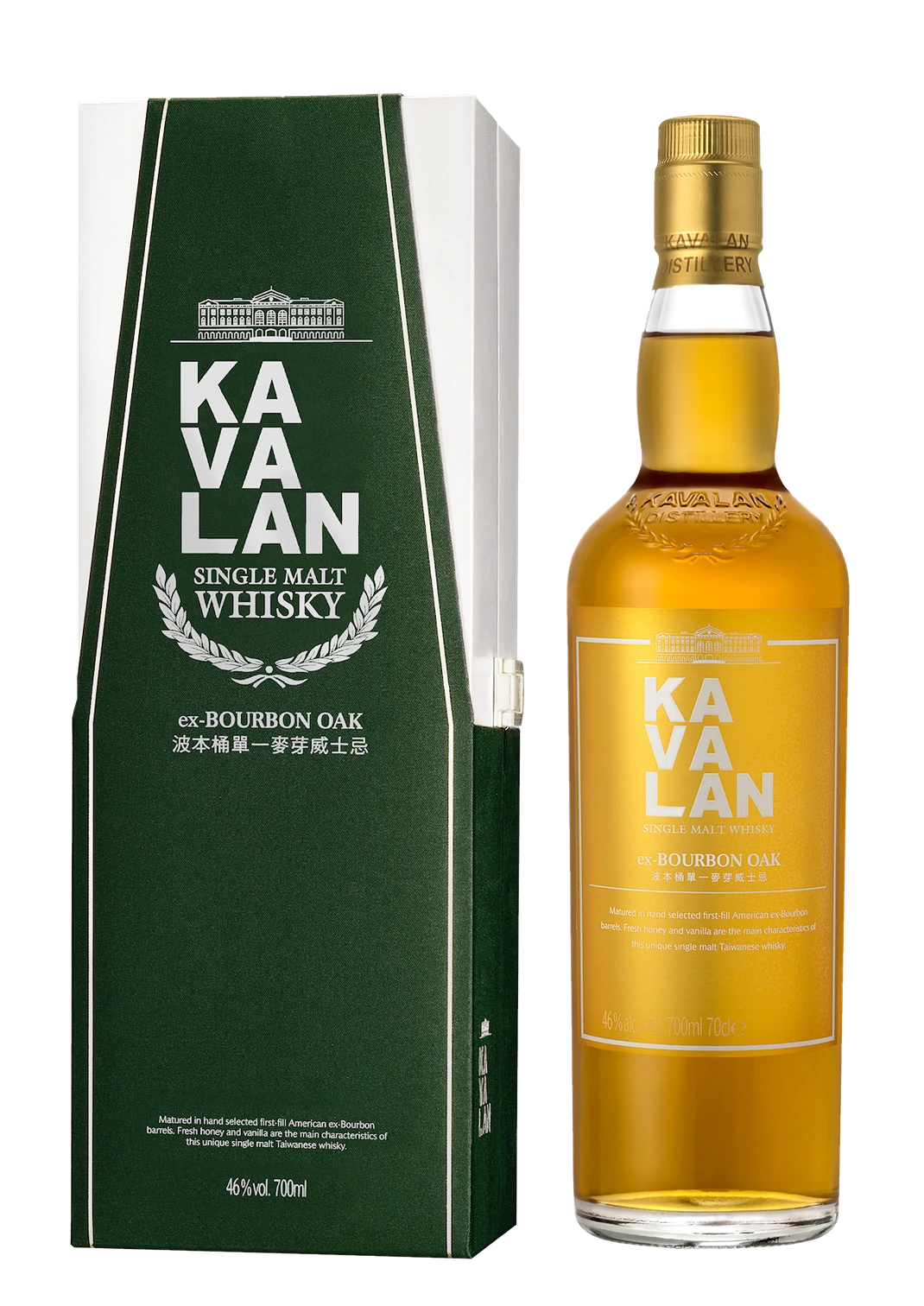 KAVALAN EX BOURBON OAK SINGLE MALT 700ML