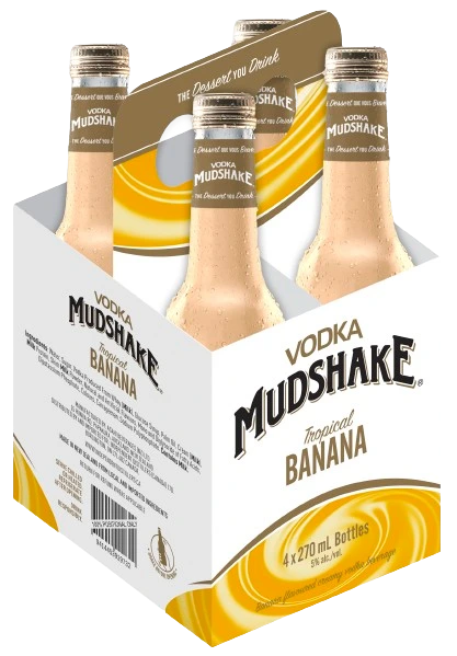 VODKA MUDSHAKE BANANA 270ML 4PK BT