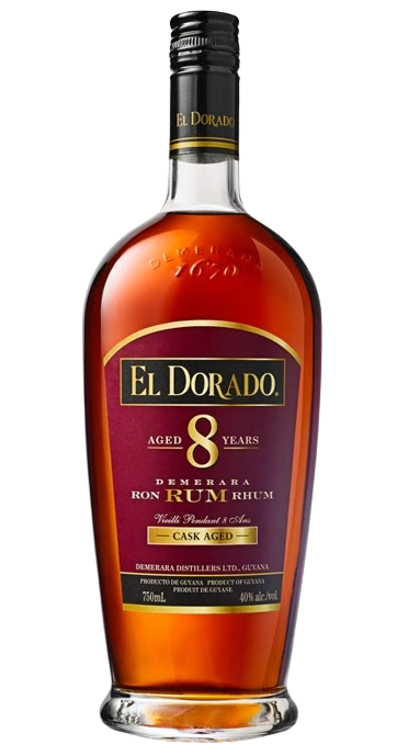 EL DORADO 8YR DEMERARA RUM 750ML