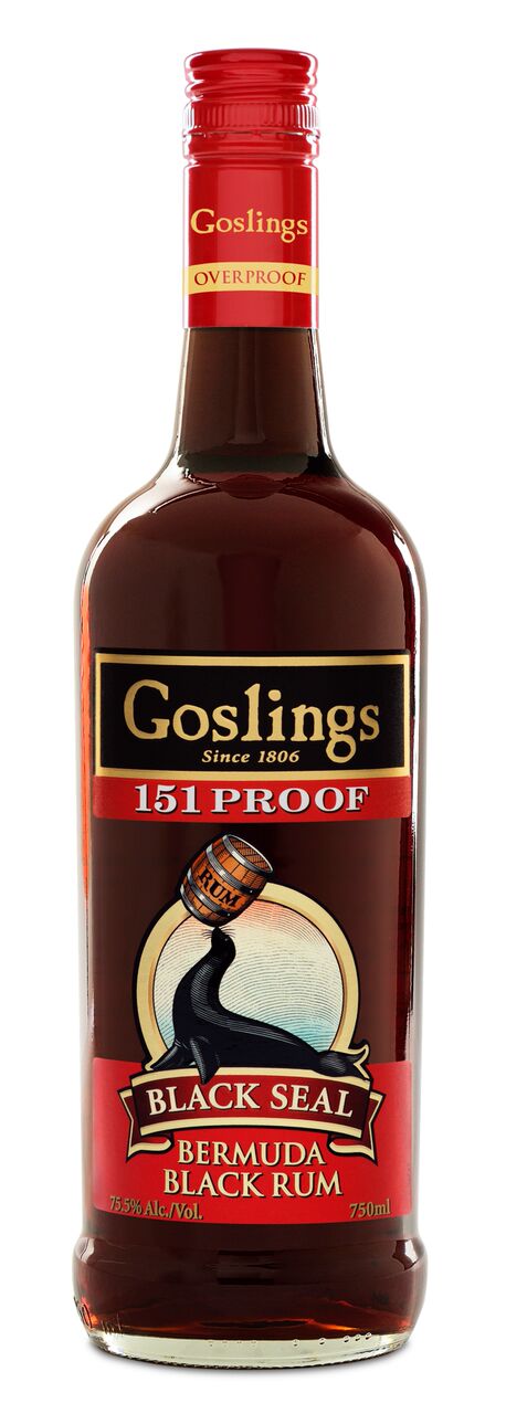 GOSLINGS BLACK SEAL 151 PROOF RUM 750ML