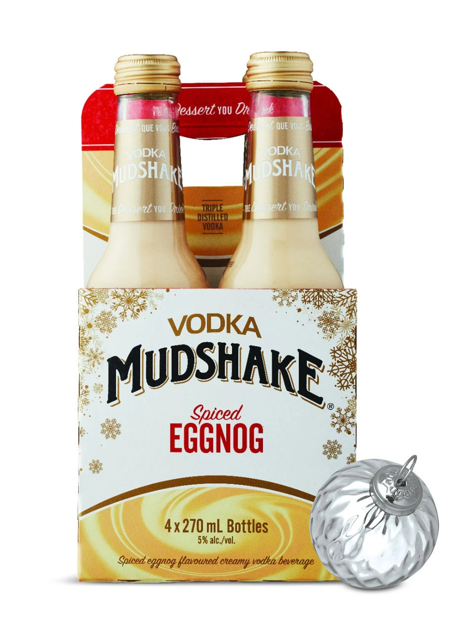 VODKA MUDSHAKE EGGNOG 270ML 4PK BT