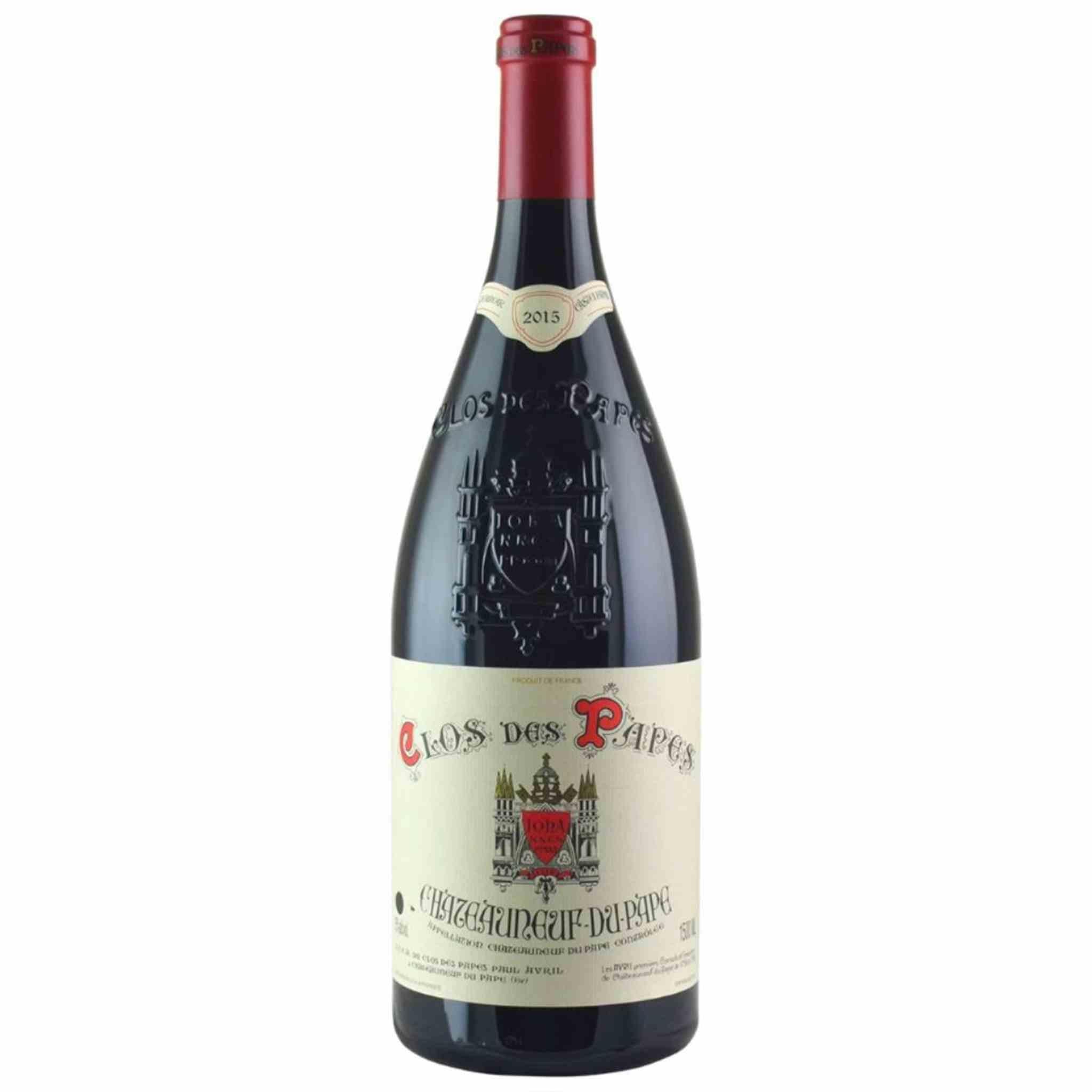 CLOS DES PAPES CHATEAUNEUF DU PAPE ROUGE 2015 750ML