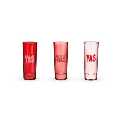 BLUSH YAS SHOT GLASS 3PK