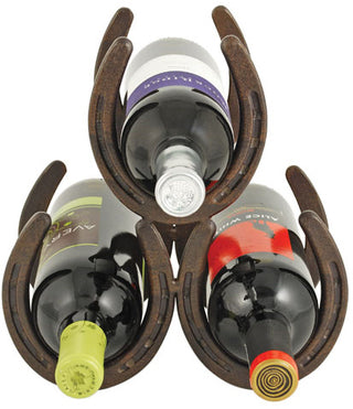 TRUE 3 BTL HORSESHOE WINE RACK