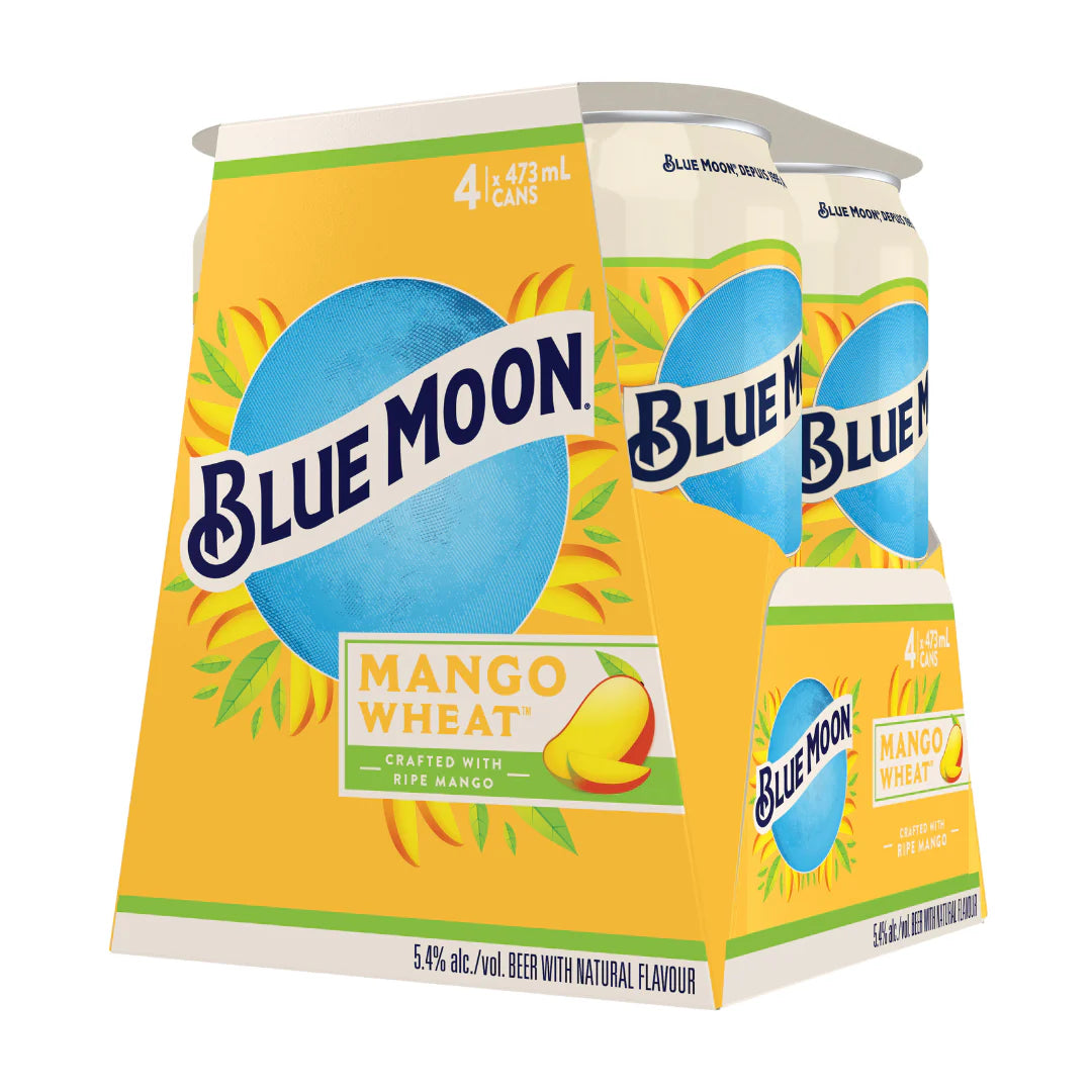 BLUE MOON MANGO WHEAT ALE 473ML 4PK CAN @ Kelowna [1023073]