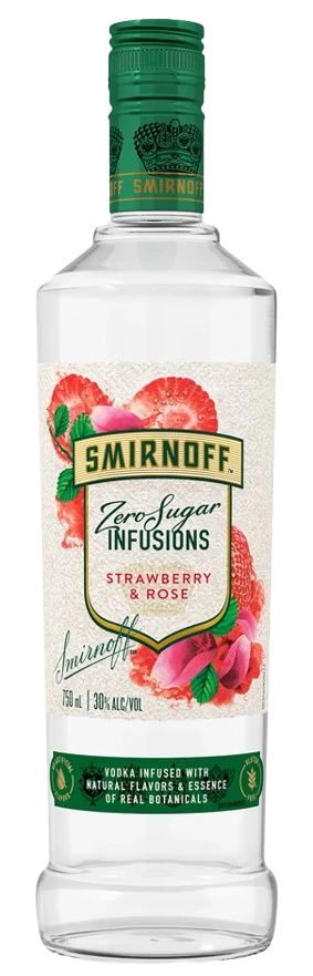 SMIRNOFF INFUSIONS STRAWBERRY & ROSE 750ML