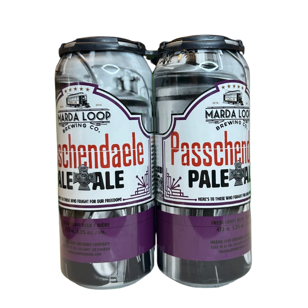 MARDA LOOP PASSCHENDAELE PALE ALE 473ML 4PK CAN