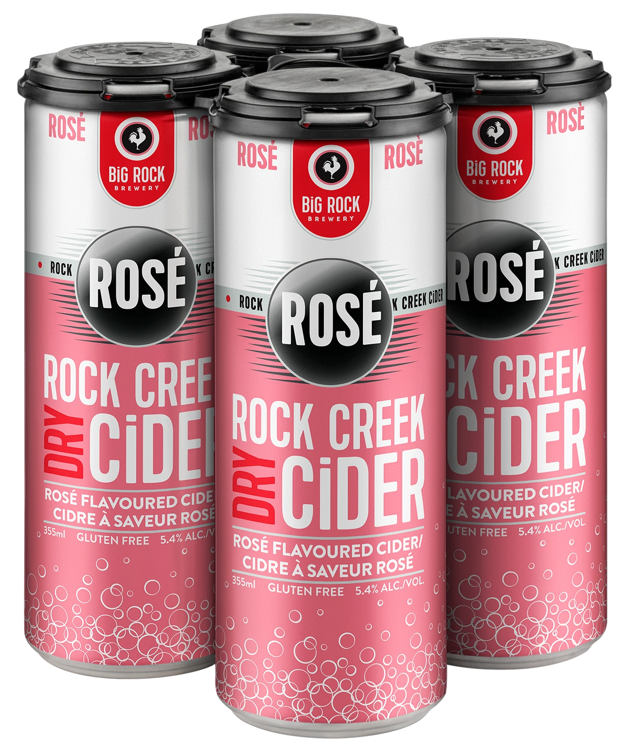 ROCK CREEK ROSE CIDER 355ML 4PK CAN