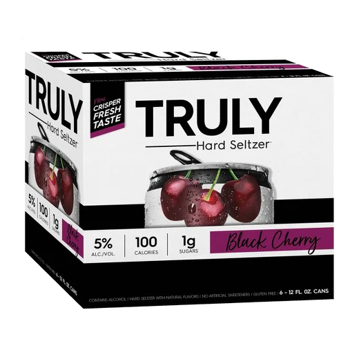 TRULY HARD SELTZER BLACK CHERRY 355ML 6PK CAN @ Kelowna [1023943]