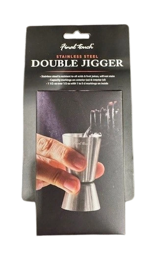 FINAL TOUCH STAINLESS STEEL DOUBLE JIGGER .5 OZ TO 1.5OZ @ Kelowna [1024564]