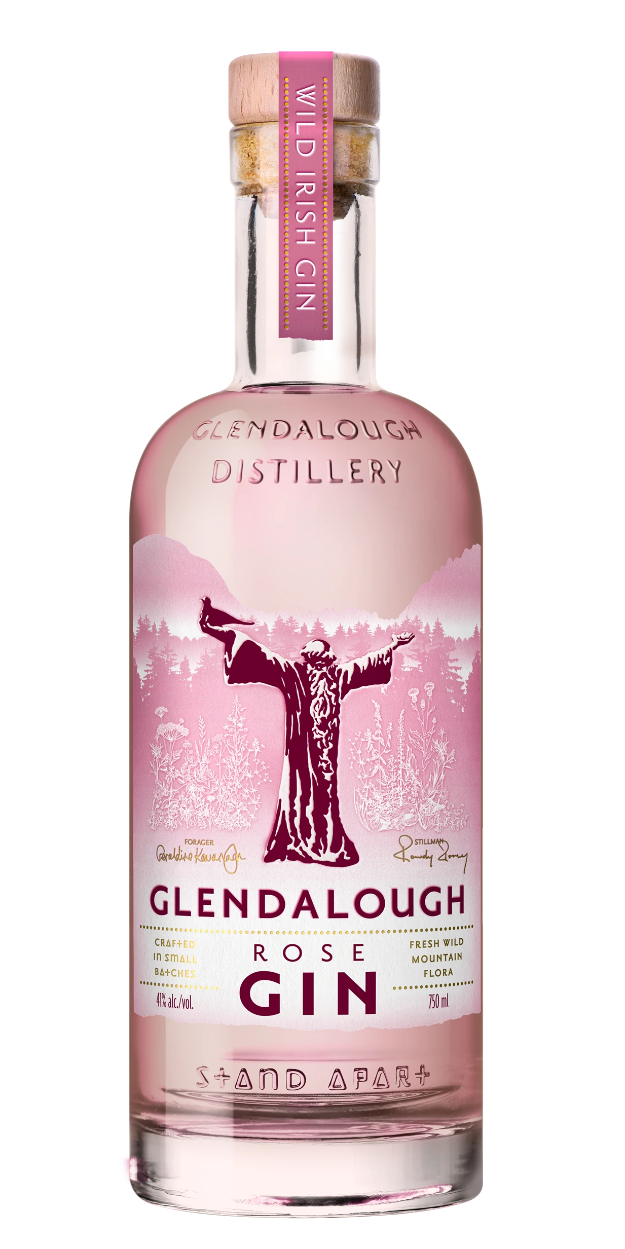 GLENDALOUGH WILD BOTANICAL ROSE GIN 750ML