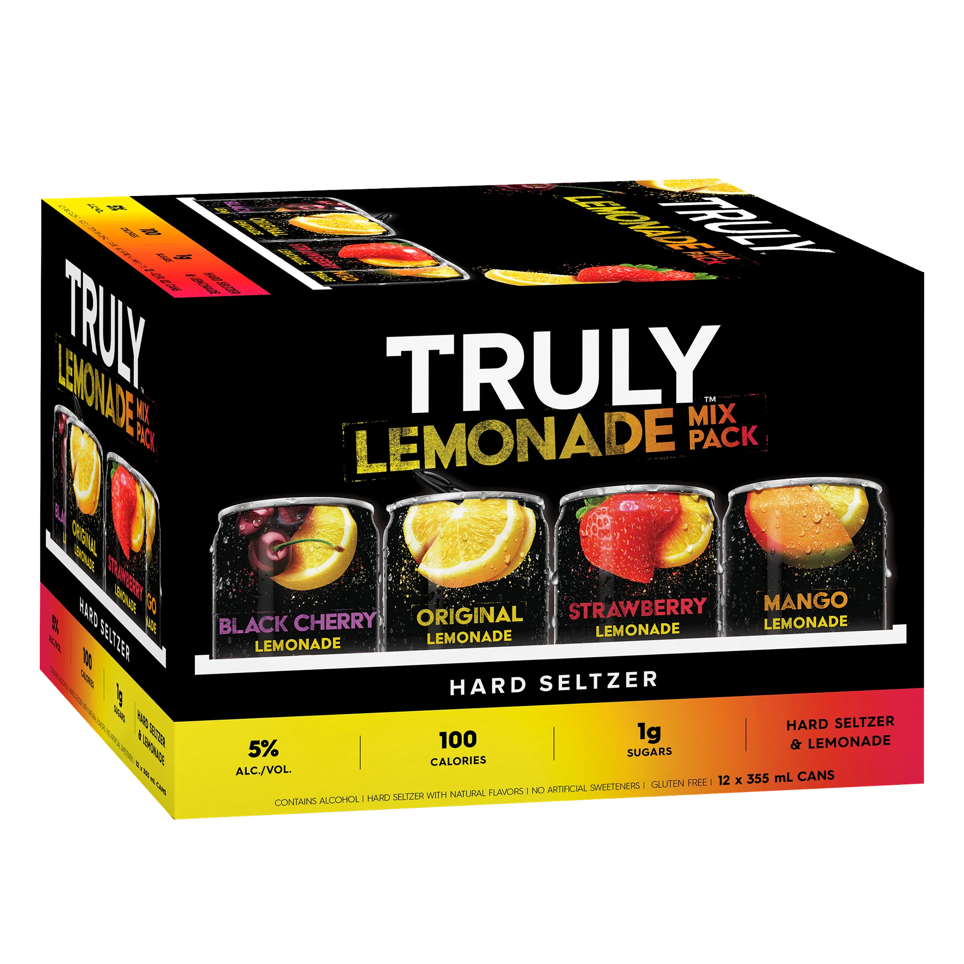 TRULY HARD SELTZER LEMONADE MIXER 355ML 12PK CAN