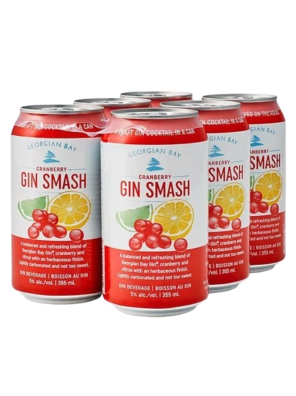 GEORGIAN BAY CRANBERRY GIN SMASH 355ML 6PK CAN