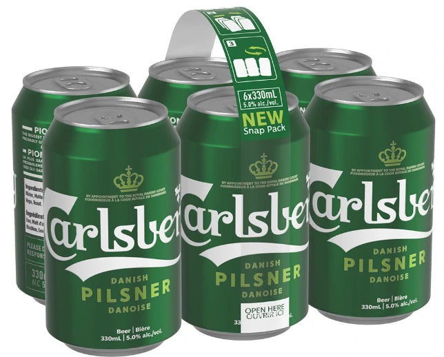 CARLSBERG LAGER SNAP PACK 330ML 6PK CAN @ Kelowna [1025692]