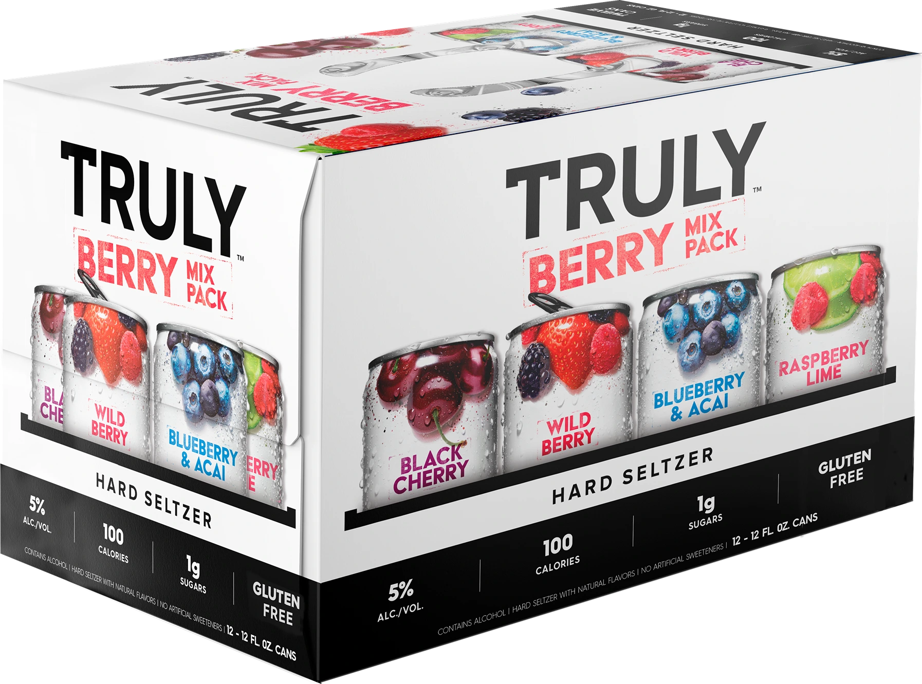 TRULY HARD SELTZER BERRY MIXER 355ML 12PK CAN