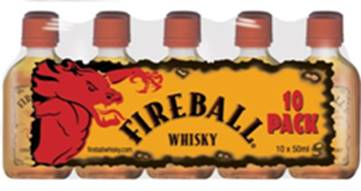 FIREBALL CINNAMON WHISKY 50ML 10PK