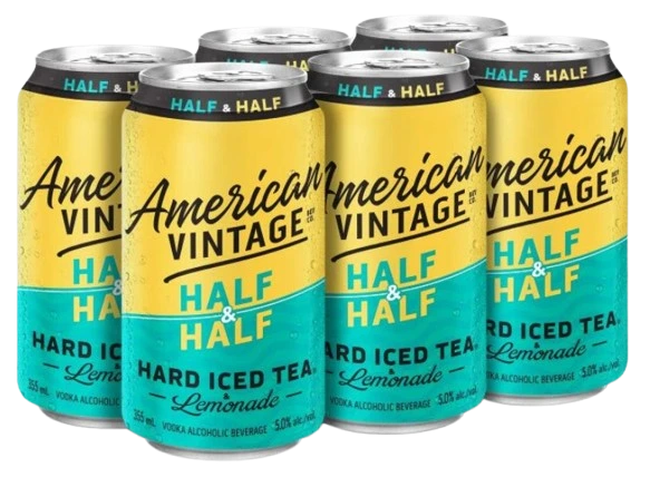 AMERICAN VINTAGE HALF & HALF HARD ICED TEA 355ML 6PK CAN @ Kelowna [1026034]