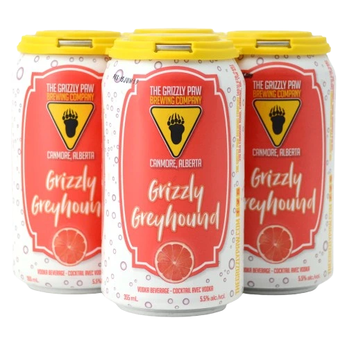 GRIZZLY PAW GREYHOUND VODKA COCKTAIL 355ML 4PK CAN