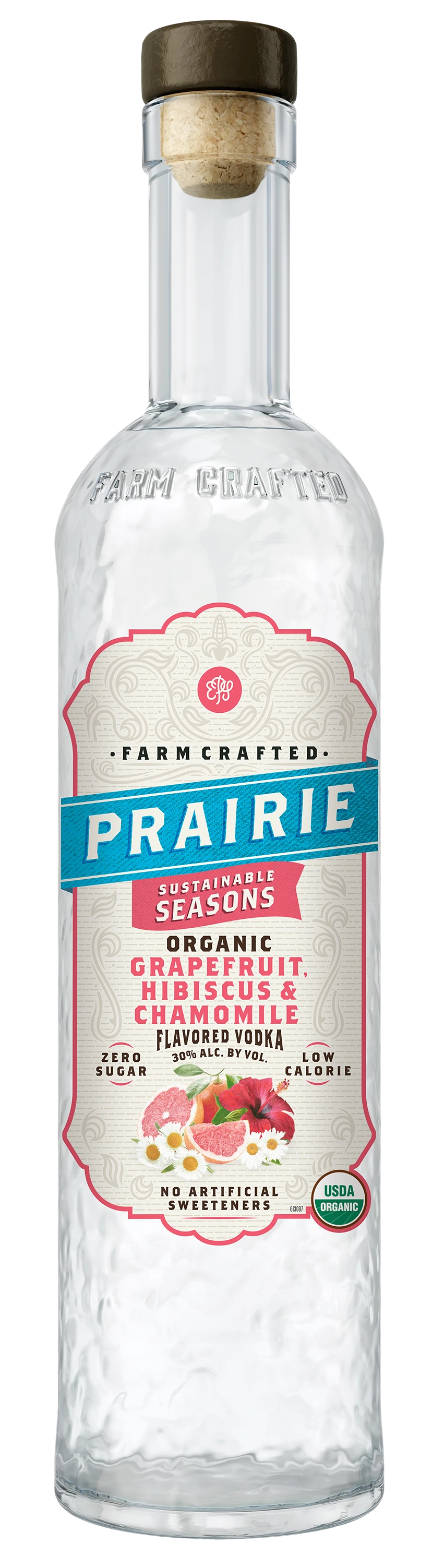 PRAIRIE ORGANIC GRAPEFRUIT HIBISCUS CHAMOMILE VODKA 750ML