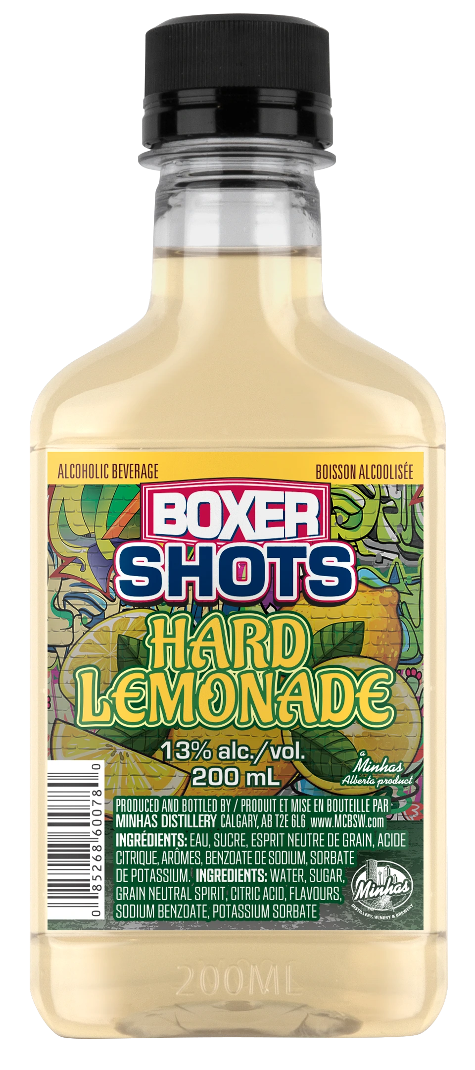 BOXER SHOTS HARD LEMONADE 200ML