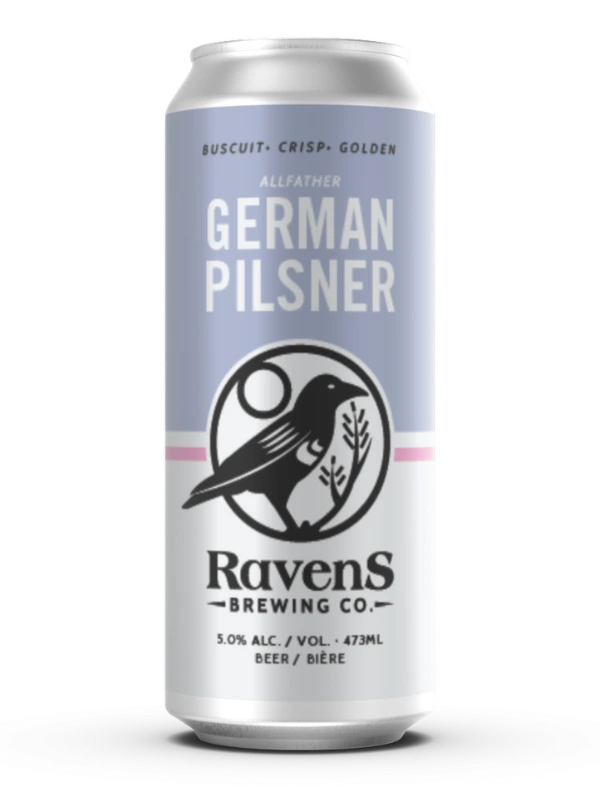 RAVENS ALLFATHER GERMAN STYLE PILSNER 473ML 4PK CAN @ Kelowna [1029017]