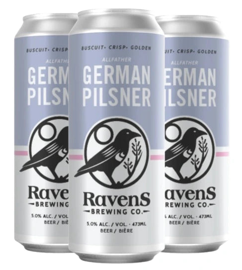 RAVENS ALLFATHER GERMAN STYLE PILSNER 473ML 4PK CAN