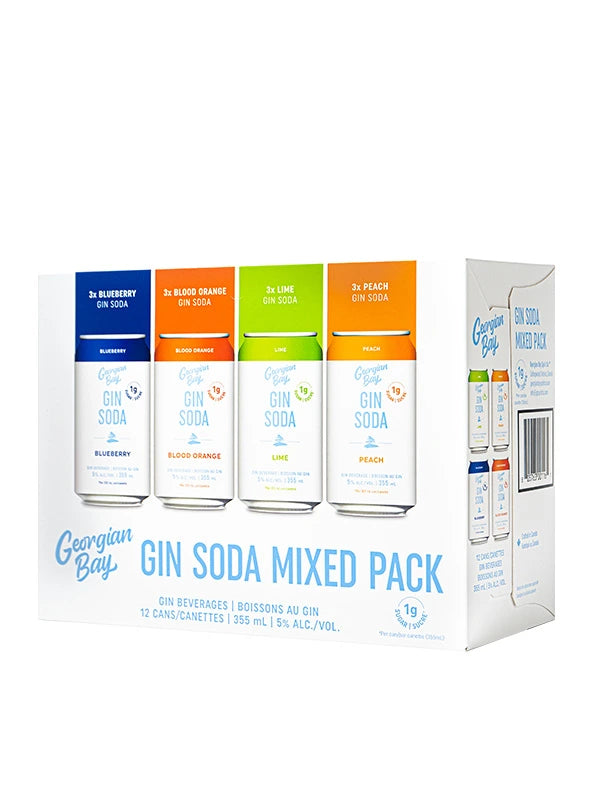 GEORGIAN BAY GIN SODA MIXED PACK 355ML 12PK CAN