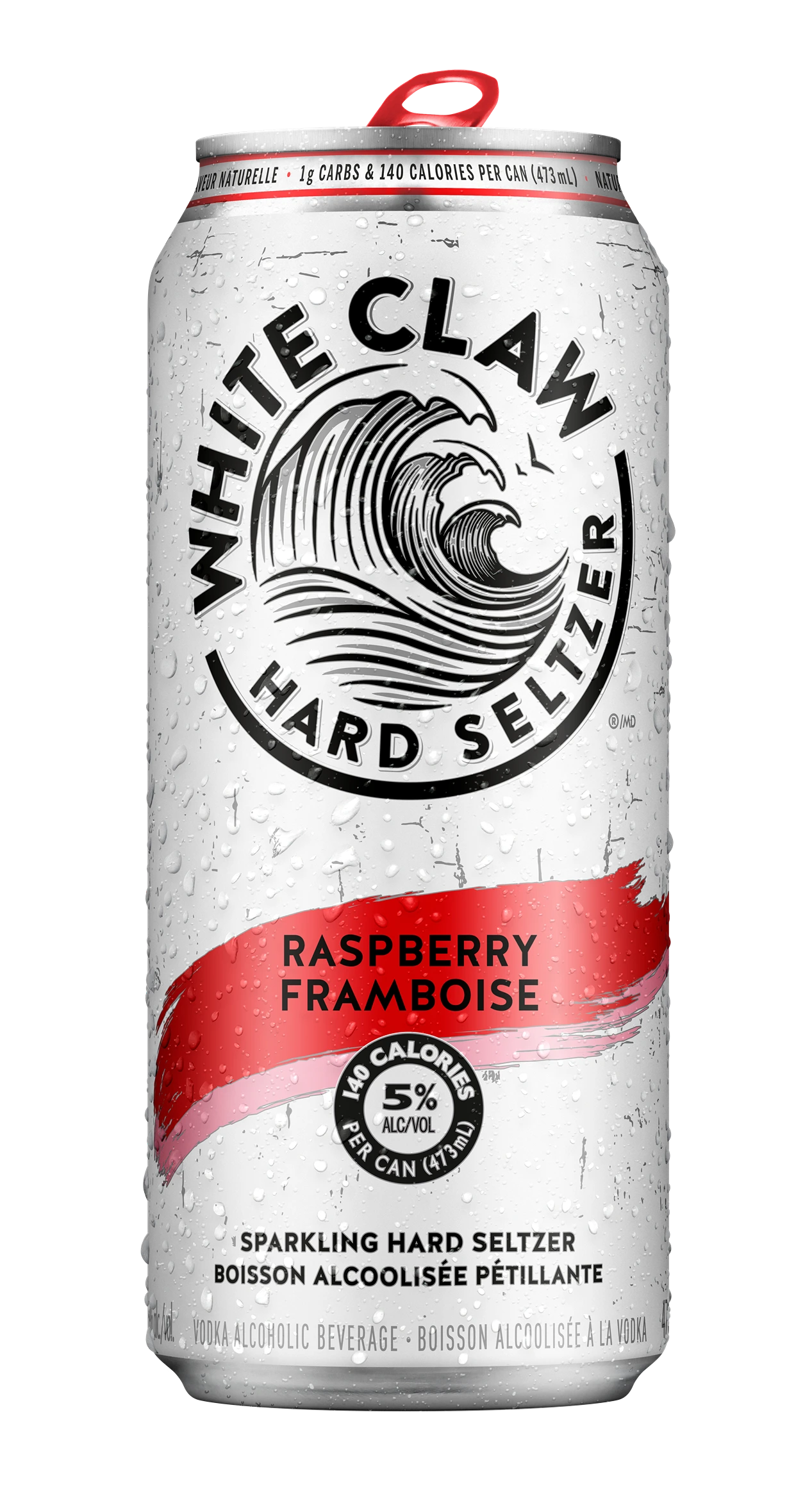 WHITE CLAW HARD SELTZER RASPBERRY 473ML CAN @ Kelowna [1029996]