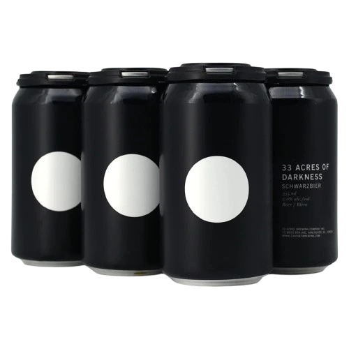 33 ACRES DARKNESS SCHWARZBIER 355ML 6PK CAN