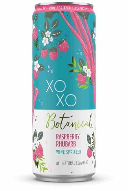 XOXO BOTANICAL RASPBERRY RHUBARB 355ML CAN