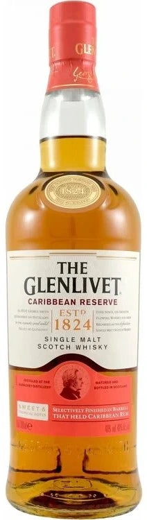 GLENLIVET CARIBBEAN RESERVE SINGLE MALT SCOTCH 750ML