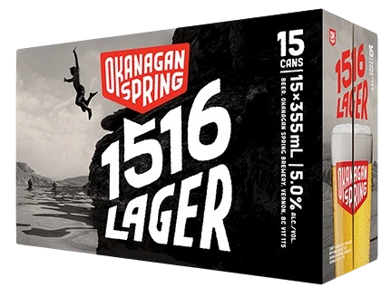 OKANAGAN SPRING 1516 LAGER 355ML 15PK CAN