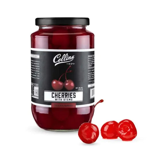 COLLINS CHERRIES WITH STEMS 26OZ