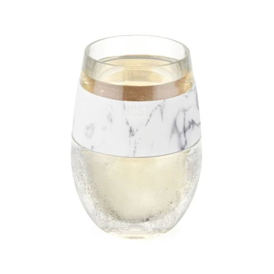 HOST WINE FREEZE MARBLE GLASS