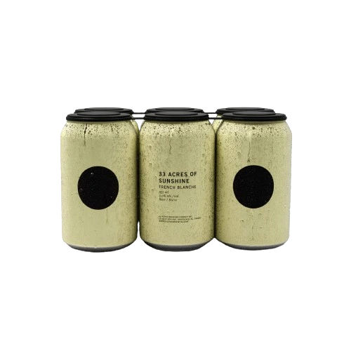 33 ACRES SUNSHINE FRENCH BLANCHE 355ML 6PK CAN