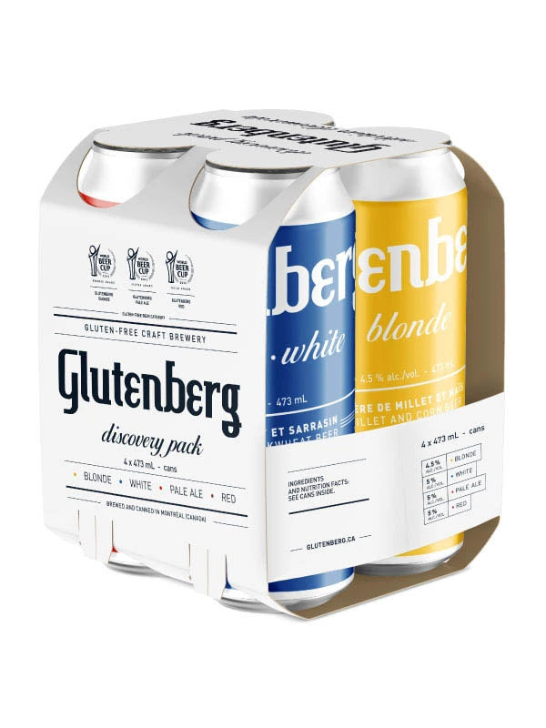 GLUTENBERG MIXER 473ML 4PK CAN